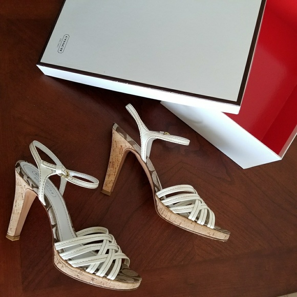 Coach Heel Sandals w/ box - Picture 6 of 8